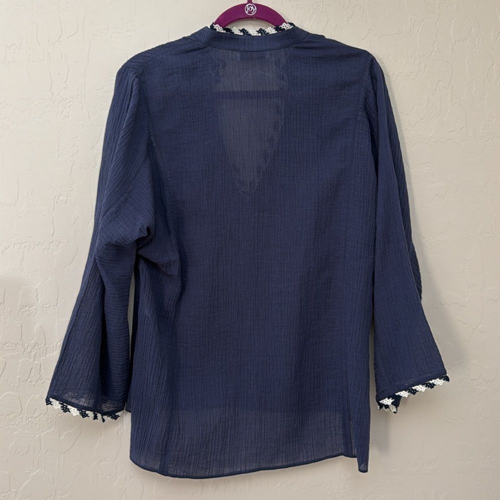 Tory Burch Boho Beach Gauze Shirt - Picture 5 of 5